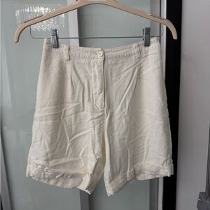 Brandy Melville Cream High-Rise Shorts